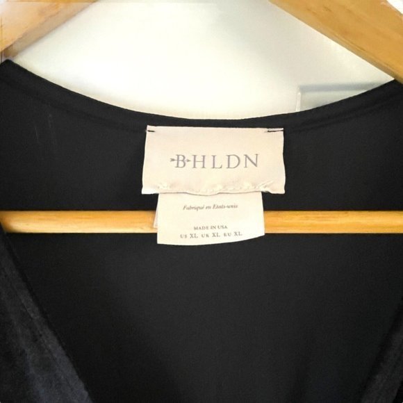 BHLDN Thrive Velvet Wrap Dress Size XL NWT MIDI Velour Flutter‎ Sleeve - Picture 5 of 13